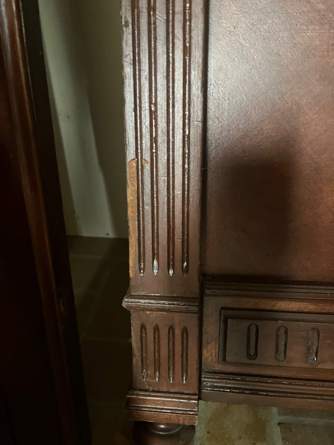 lit bois style louis XV 140x210