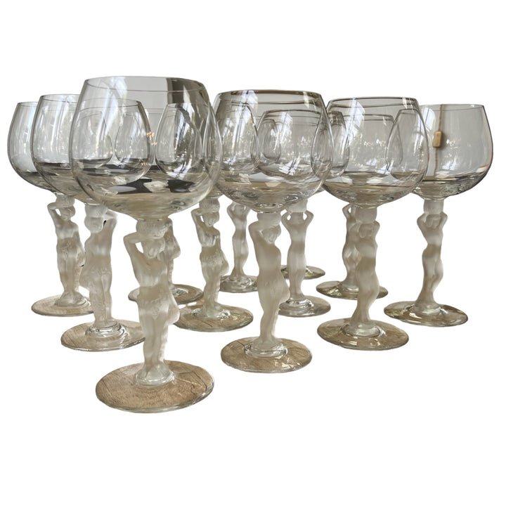 Service 12 Red Wine Wine Crystal from Bayel Venus and Bacchus