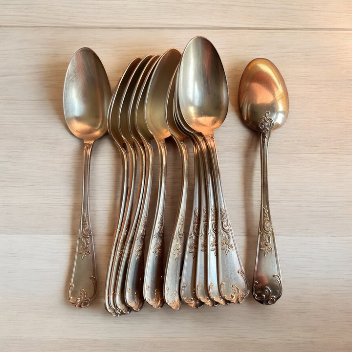 12 tablespoons Louis XV Silver Metal Style 84g