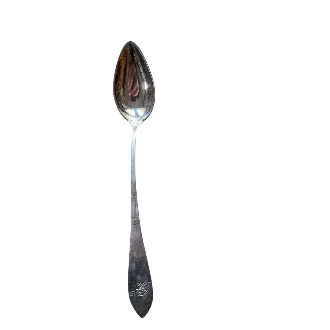 6 small silver metal teaspoons 72g