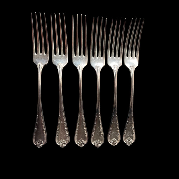 HERIGE DEETJEN 6 people with 6 knobs Silver Silver Filled Epoch Art Nouveau