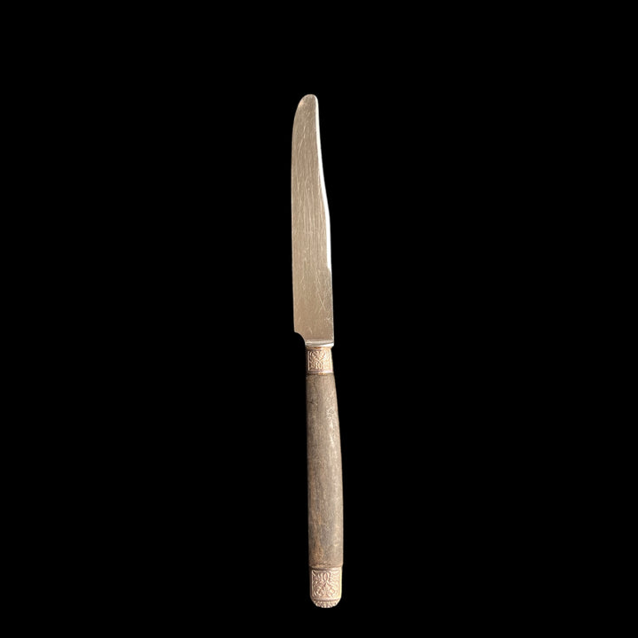 11 knives in ebony miter and virole in late 19th century silver