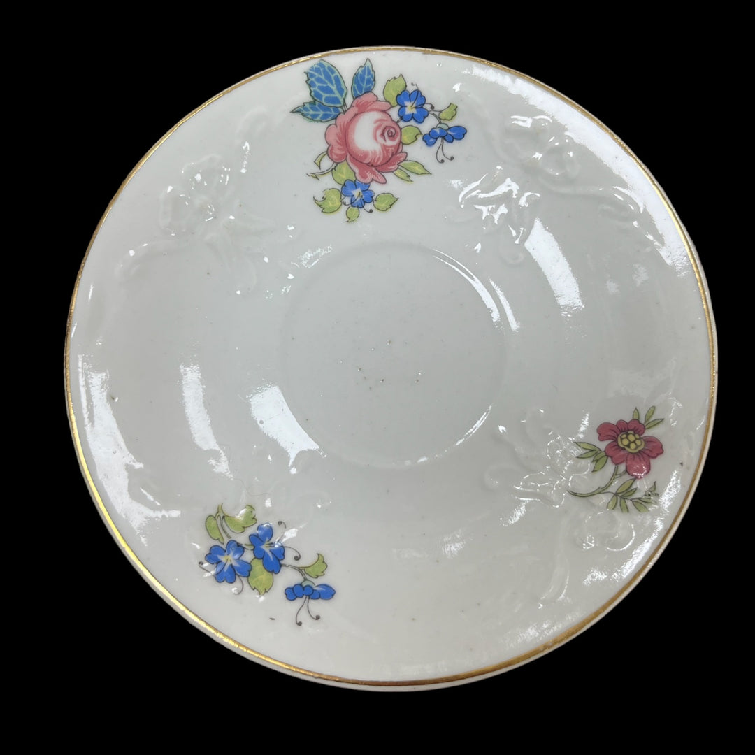 Coffee service 8 19th century flower cups