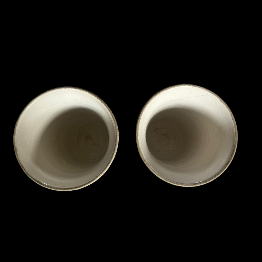 一对大型陶瓷花瓶Art Deco Schneider