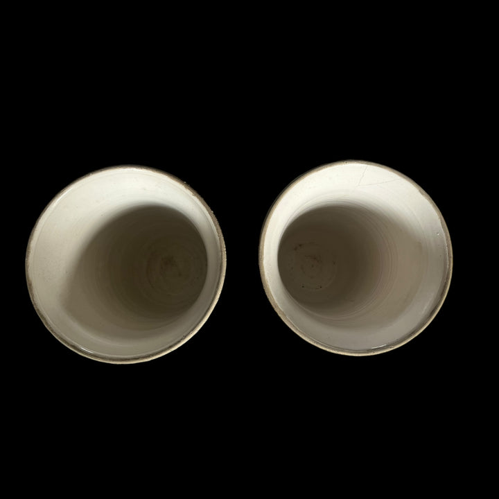 一对大型陶瓷花瓶Art Deco Schneider