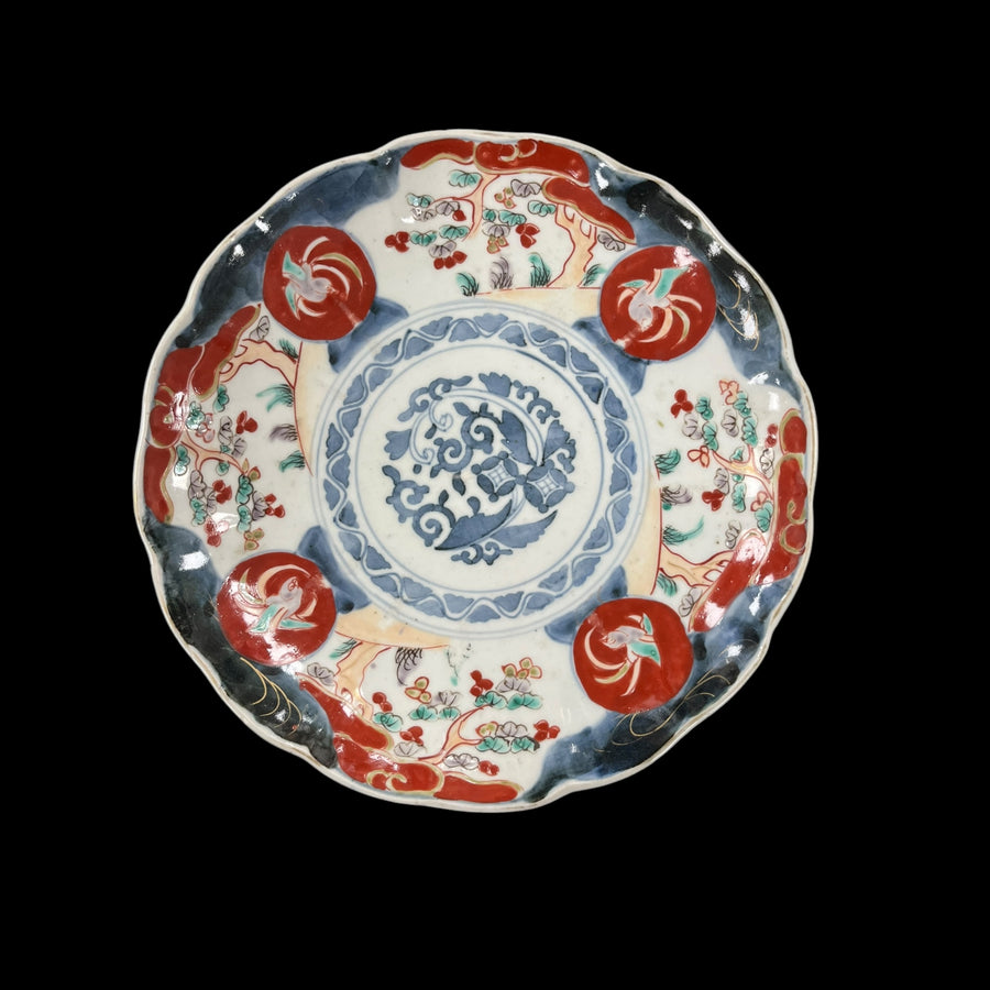 Assiette japonaise Imari en céramique Fin xixe