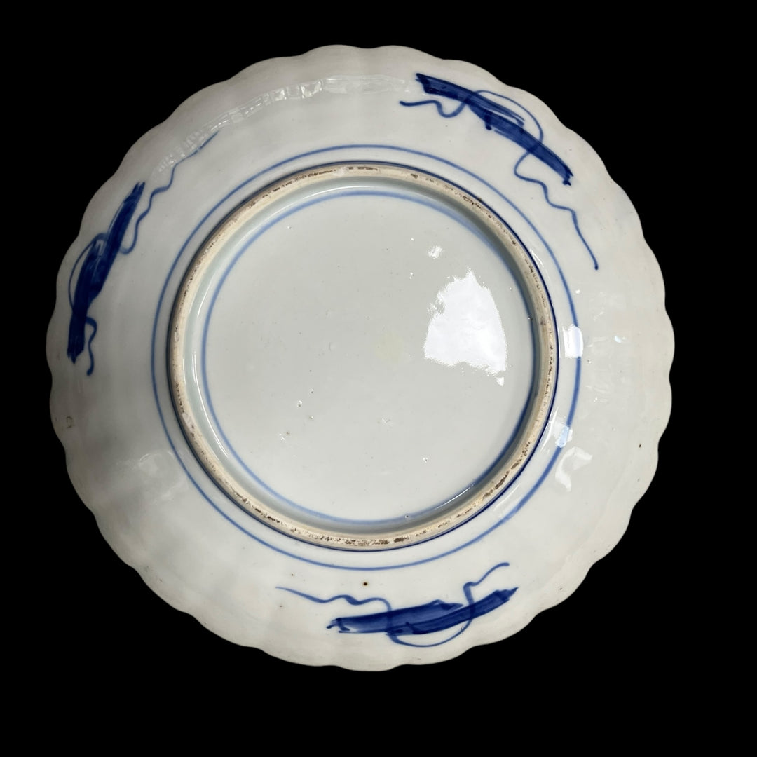 Japanische Platte Imari in Keramik spät 19.
