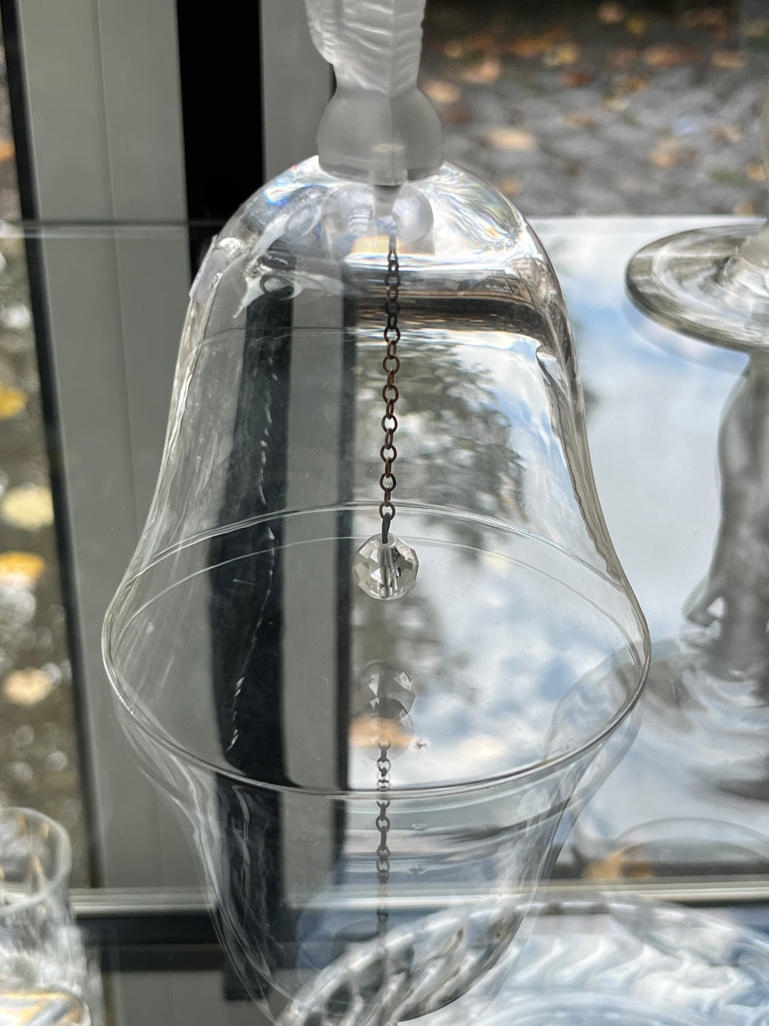Royal crystal glass bell from Bayel Champagne