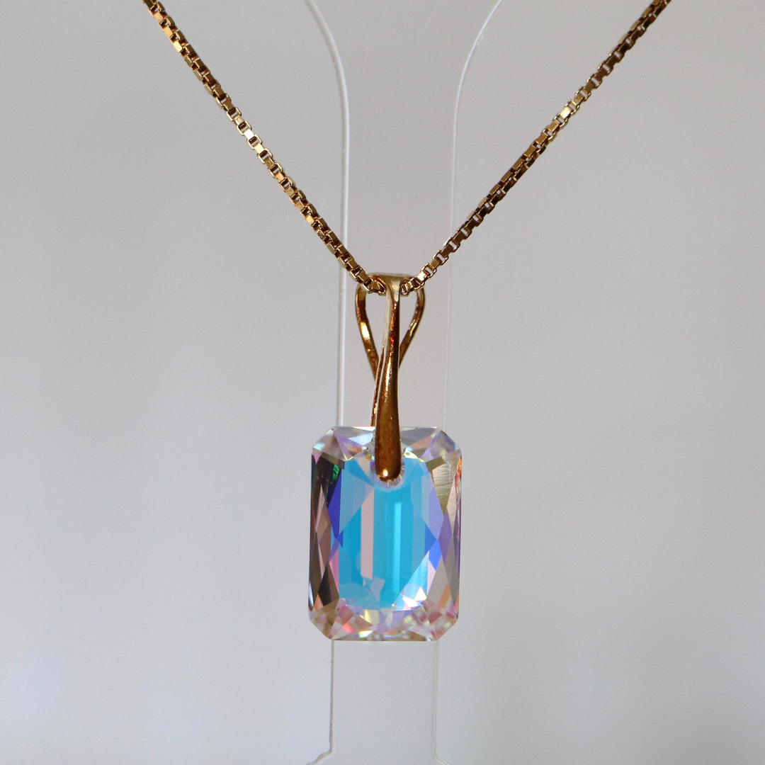 吊坠与施华洛世奇水晶,Ab Crystal,金银,Noemie