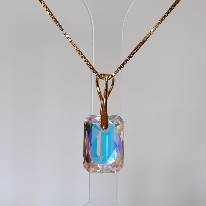 吊坠与施华洛世奇水晶,Ab Crystal,金银,Noemie