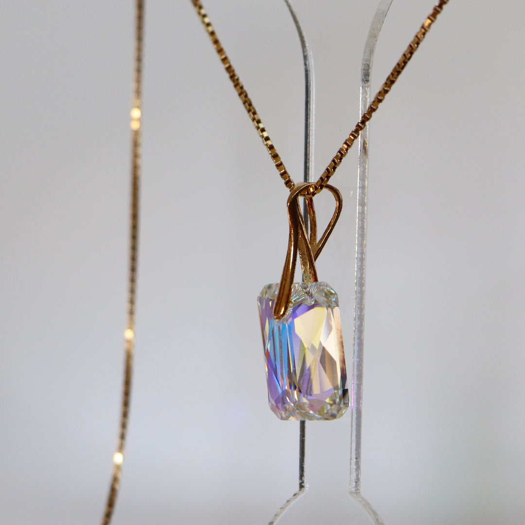 吊坠与施华洛世奇水晶,Ab Crystal,金银,Noemie