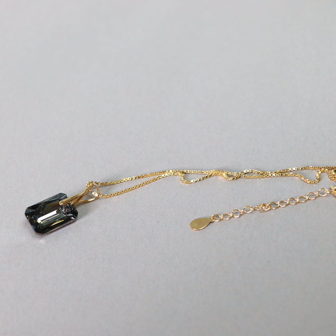 吊坠与施华洛世奇水晶,银灰,金银,诺米