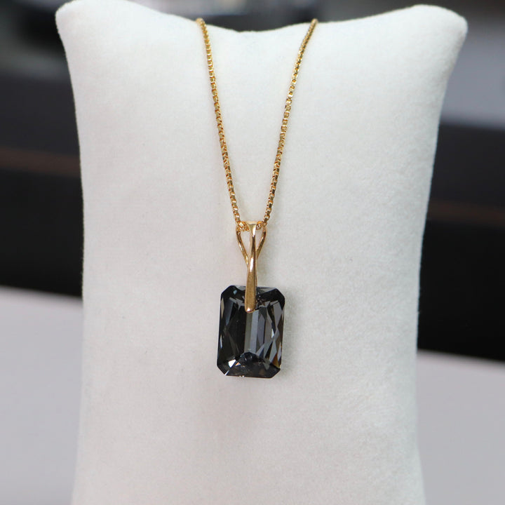 吊坠与施华洛世奇水晶,银灰,金银,诺米