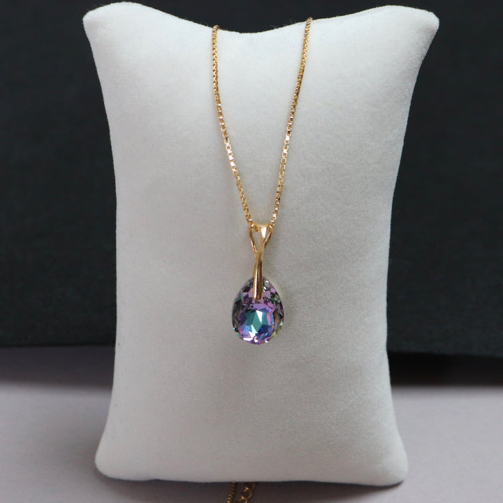 带有施华洛世奇晶体的耳环,金银,VL晶体,凯特