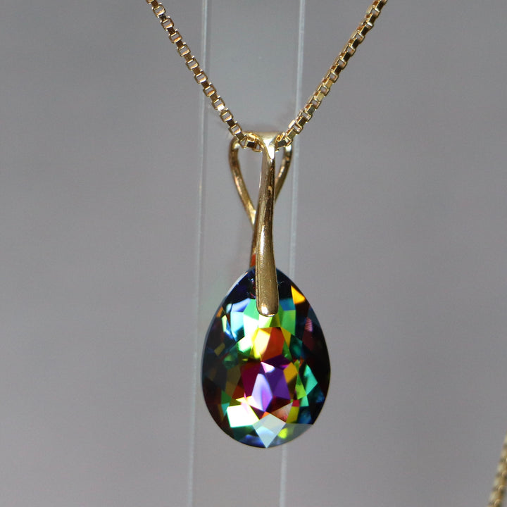 带有施华洛世奇晶体的耳环,金银,VM晶体,凯特