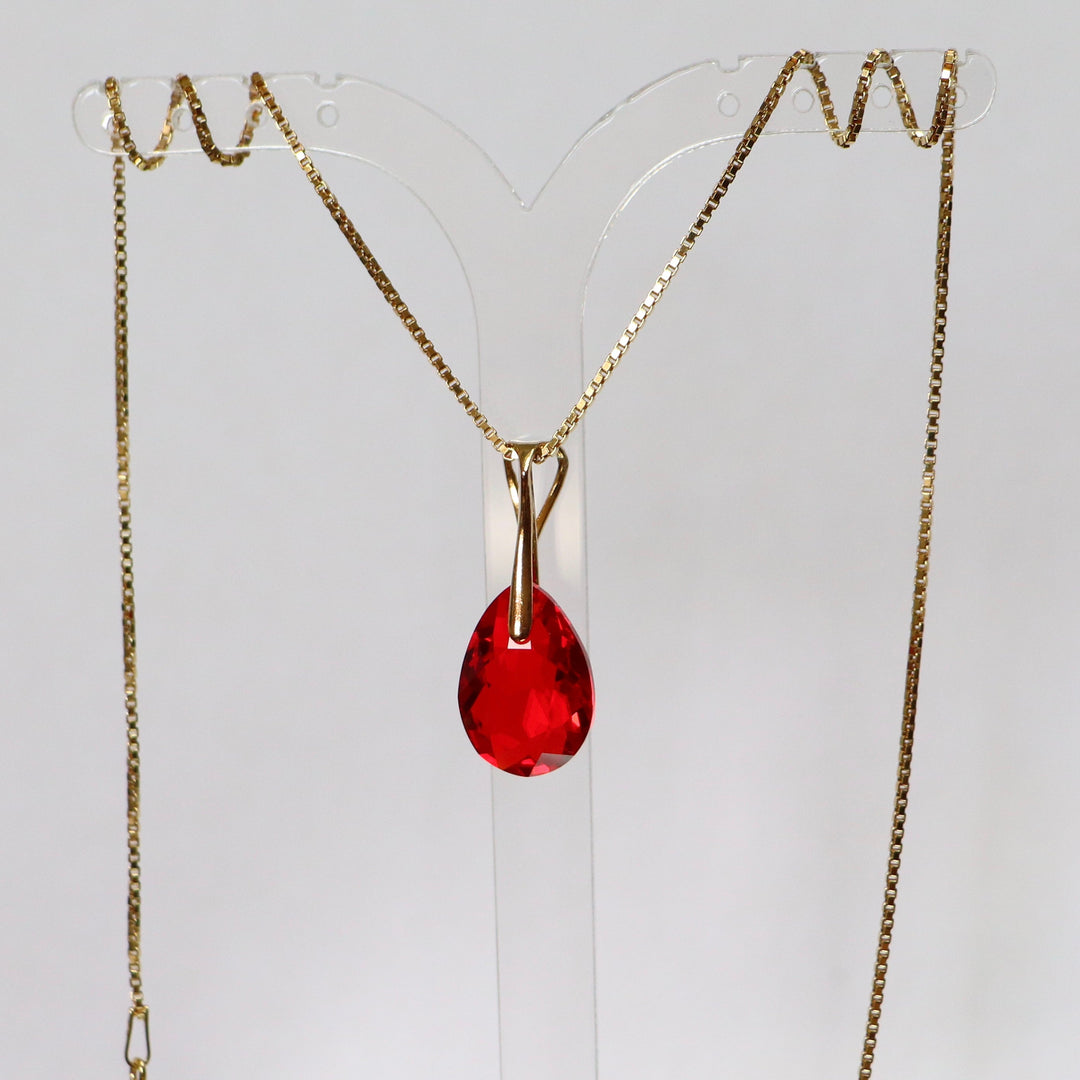 带有施华洛世奇晶体的手镯,金银,红色,凯特