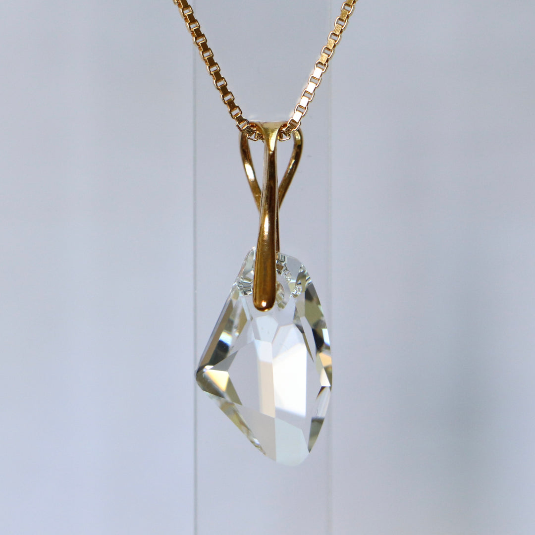 Серьги, кристаллы Сваровски, позолоченное серебро, хрусталь, ALICIA