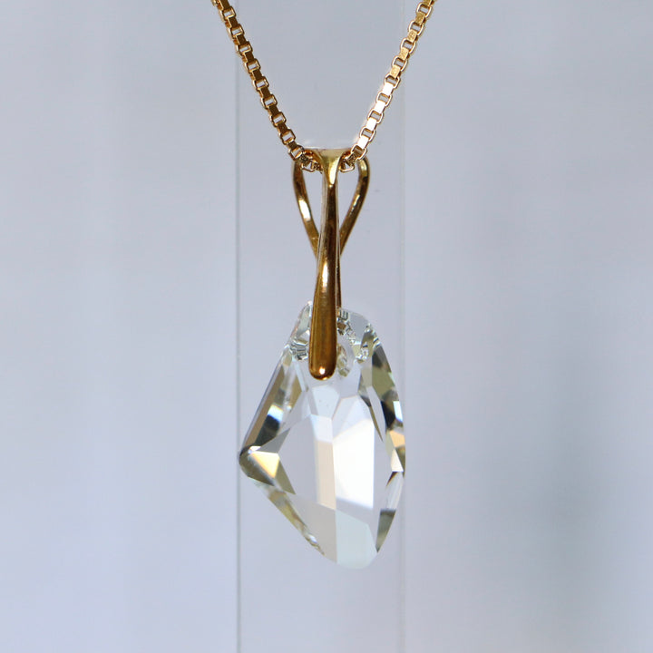 Серьги, кристаллы Сваровски, позолоченное серебро, хрусталь, ALICIA