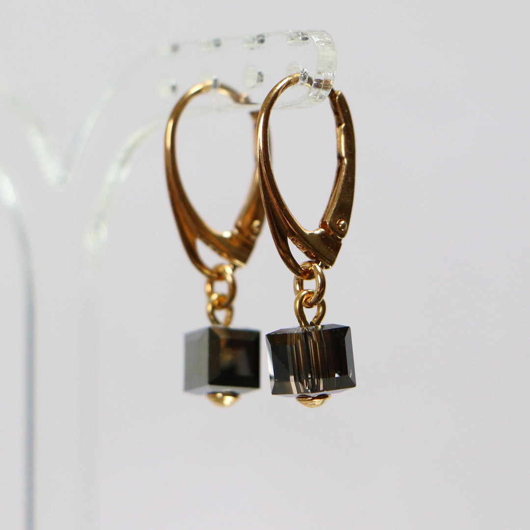 带有施华洛世奇晶体的手镯,银灰,金银,十字路口