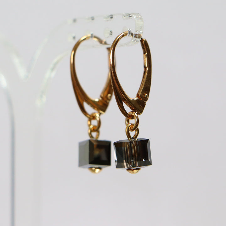 带有施华洛世奇晶体的手镯,银灰,金银,十字路口