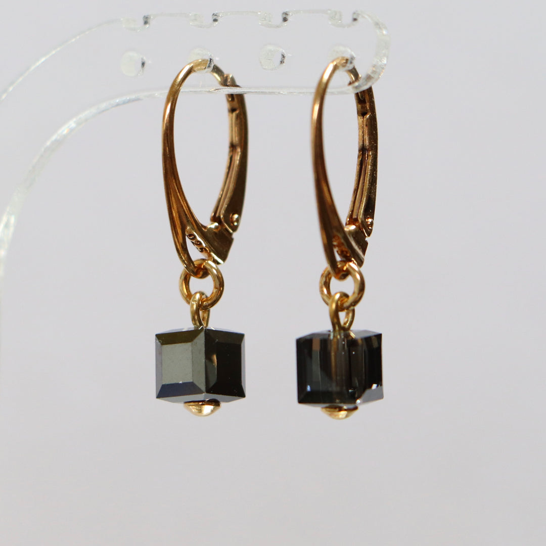 带有施华洛世奇晶体的手镯,银灰,金银,十字路口