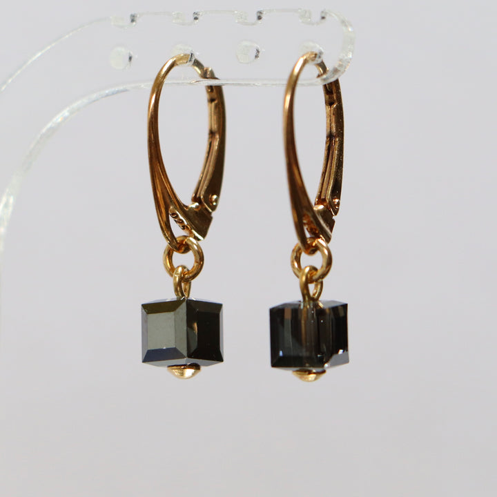 带有施华洛世奇晶体的手镯,银灰,金银,十字路口