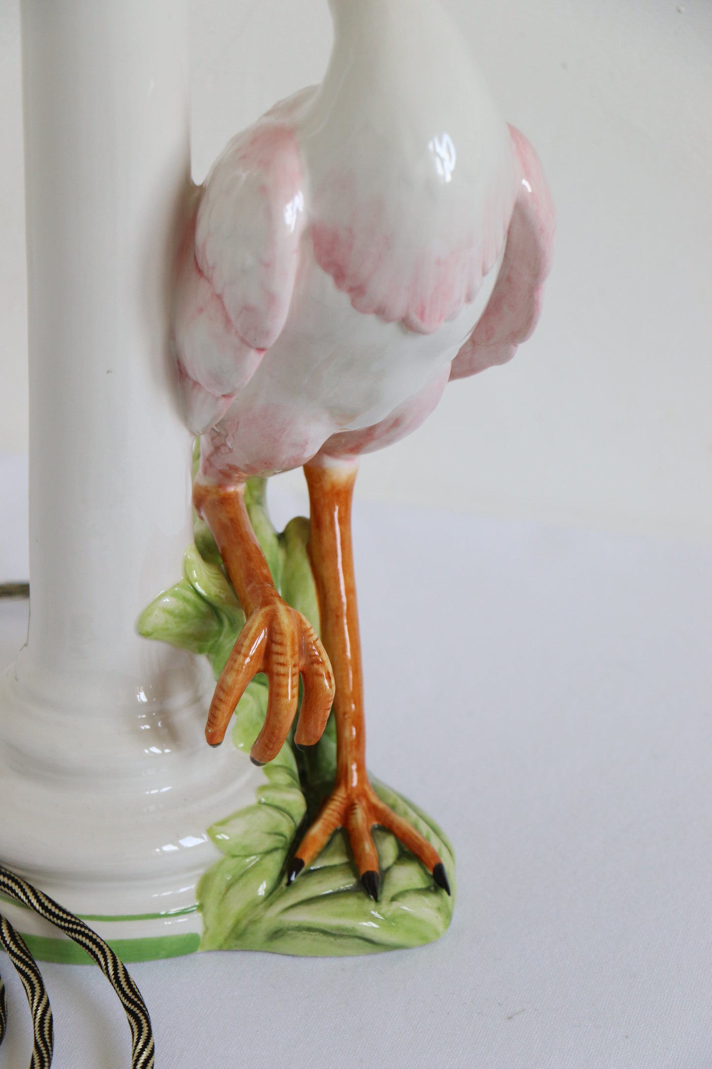 Lampe avec un abat-jour en soie sauvage, BIRD 1