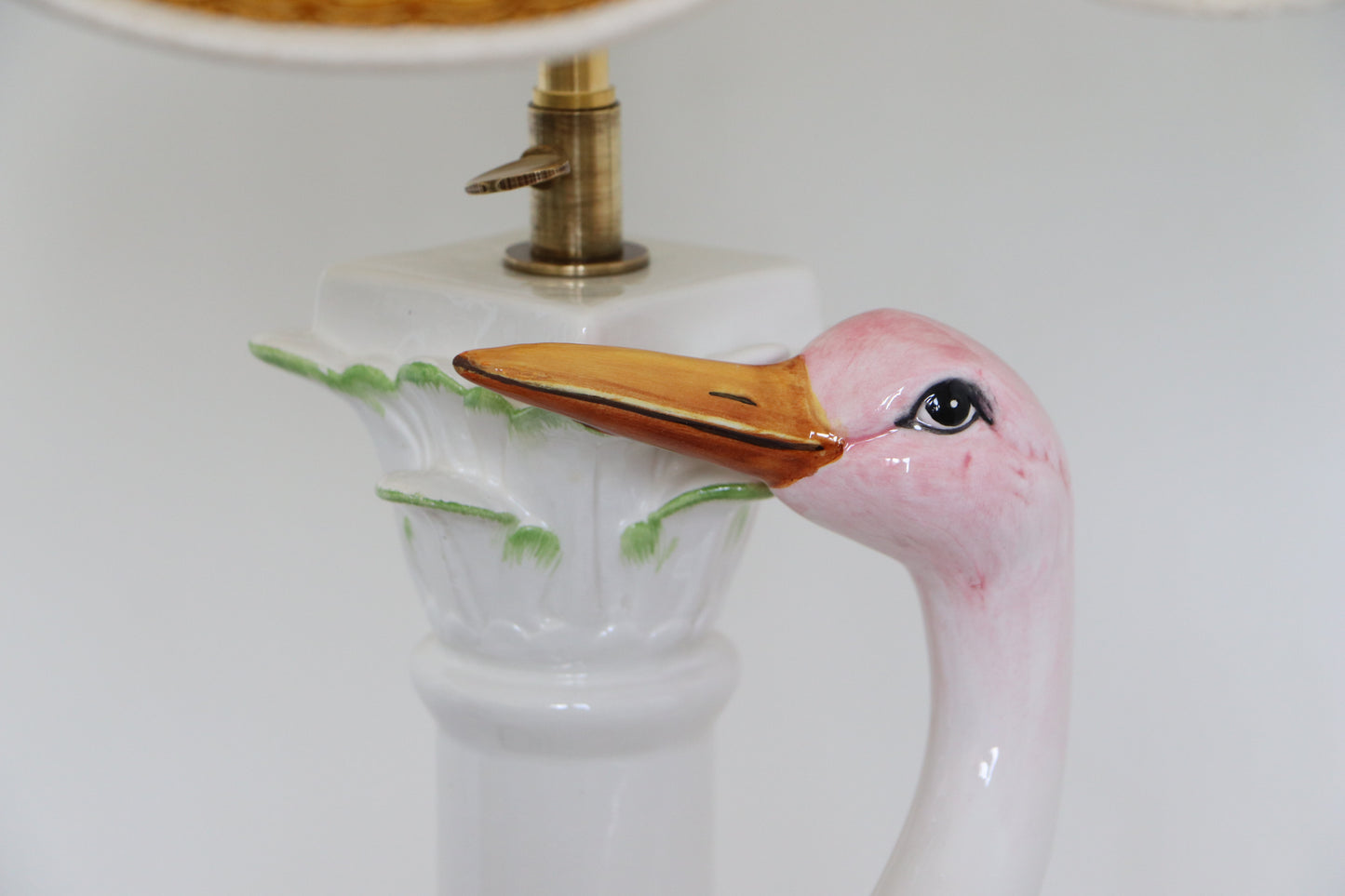 Lampe avec un abat-jour en soie sauvage, BIRD 1