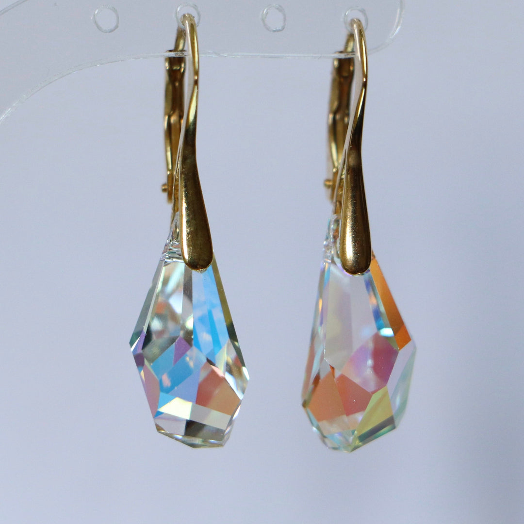 耳环,施华洛世奇晶体,金银,ab晶体,poly