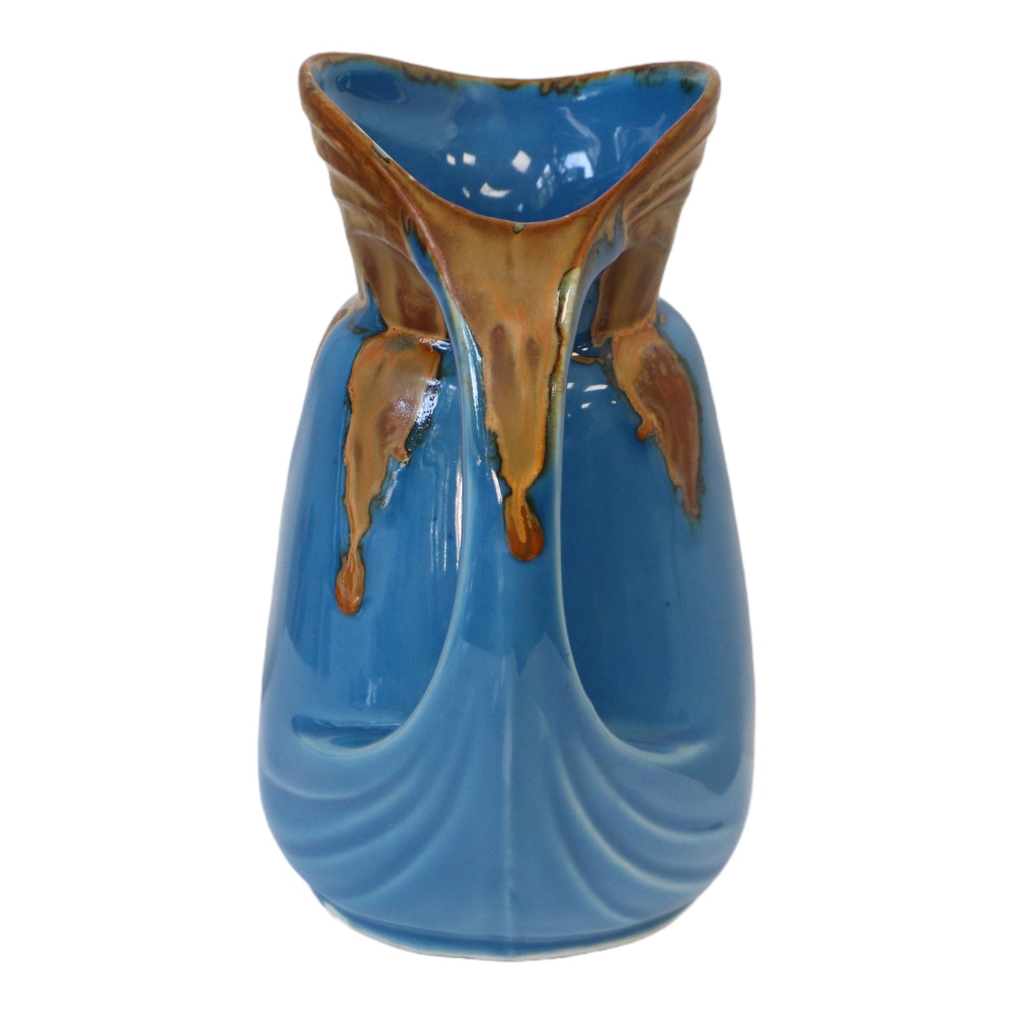Pichet art nouveau en grès flammé de Denbac