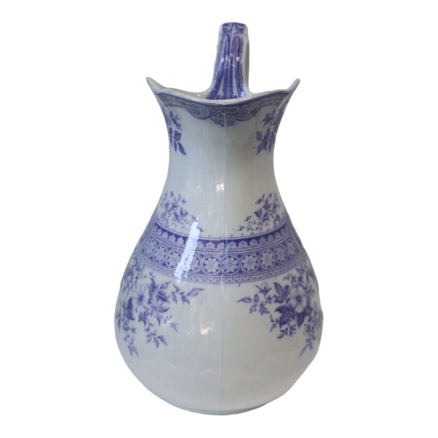 broc à eau sarreguemines modèle parisia violet