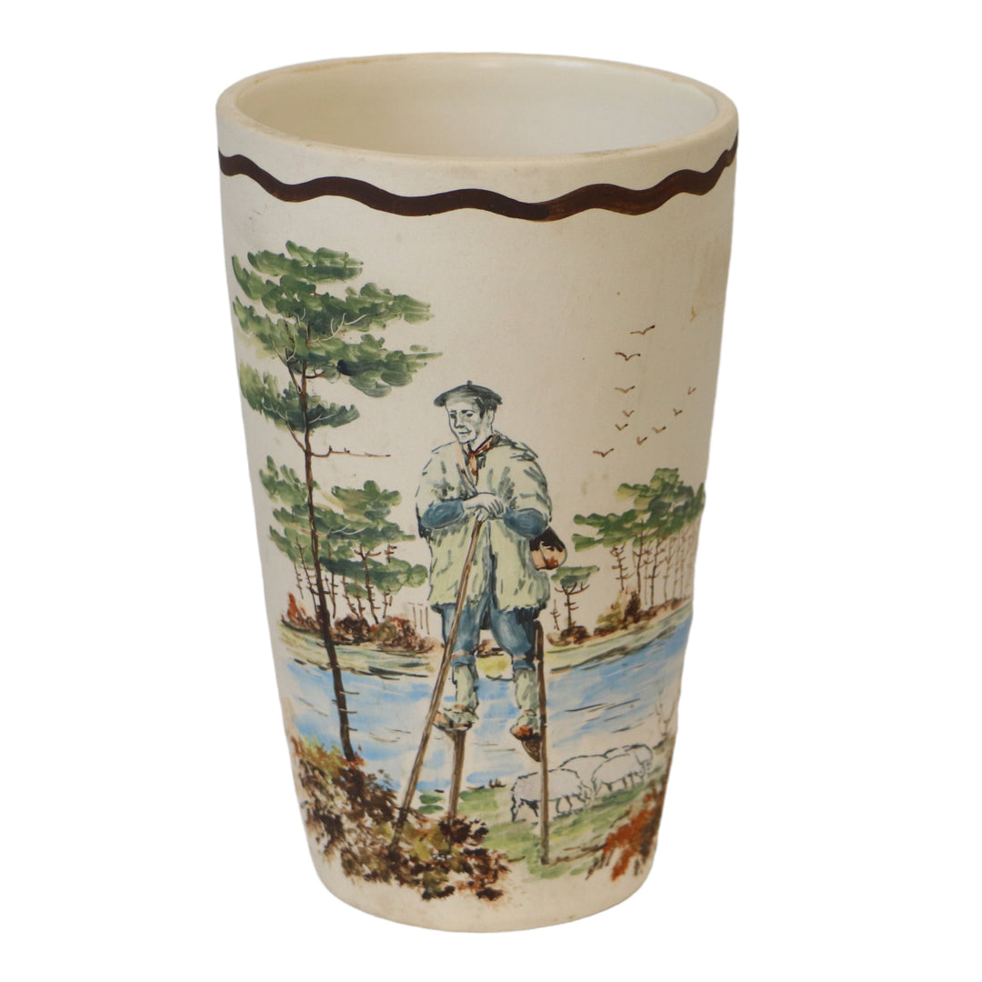 VASE basque de Cazalas berger sur échasse