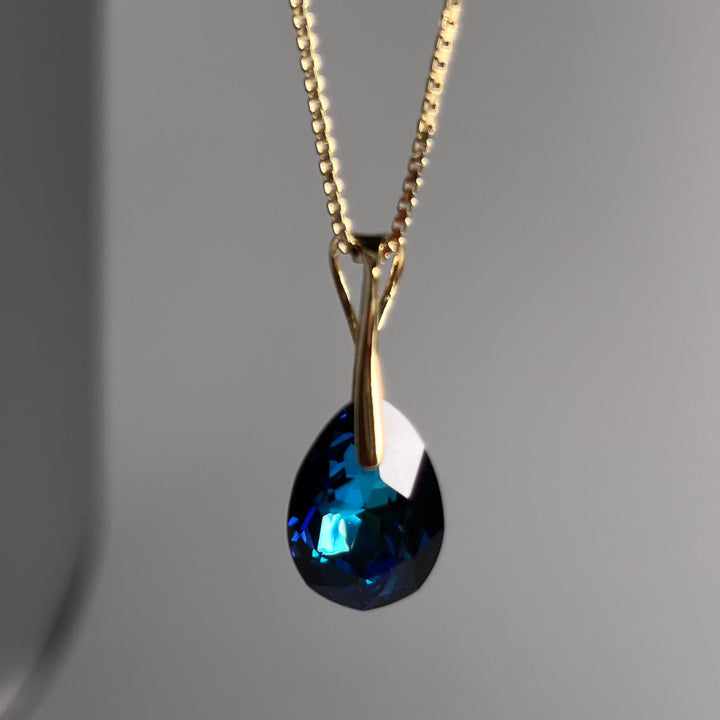 带有施华洛世奇晶体的手镯,金银,百慕大蓝,凯特