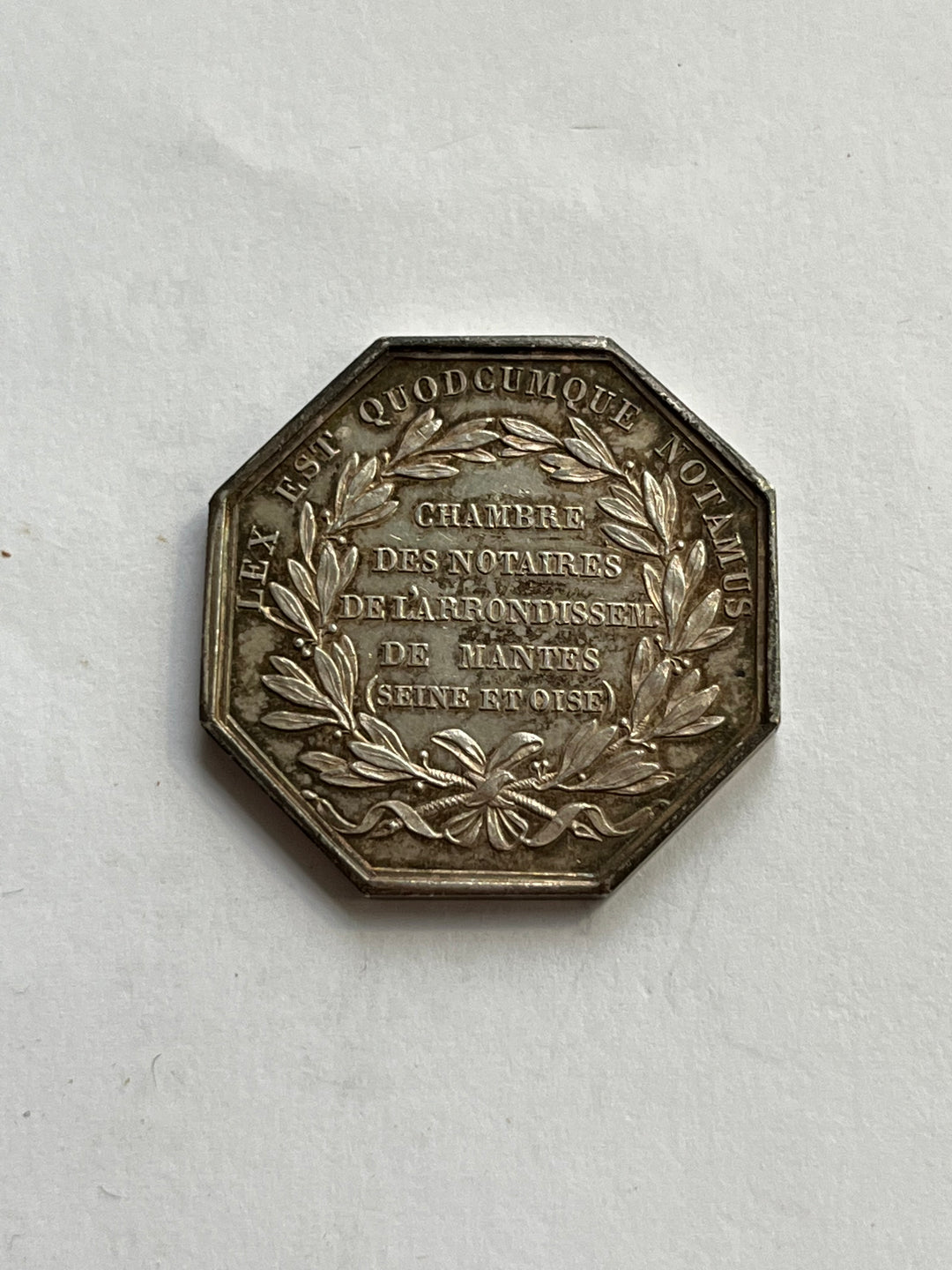 Silbertoken, Notare, Louis XVIII, Mantes