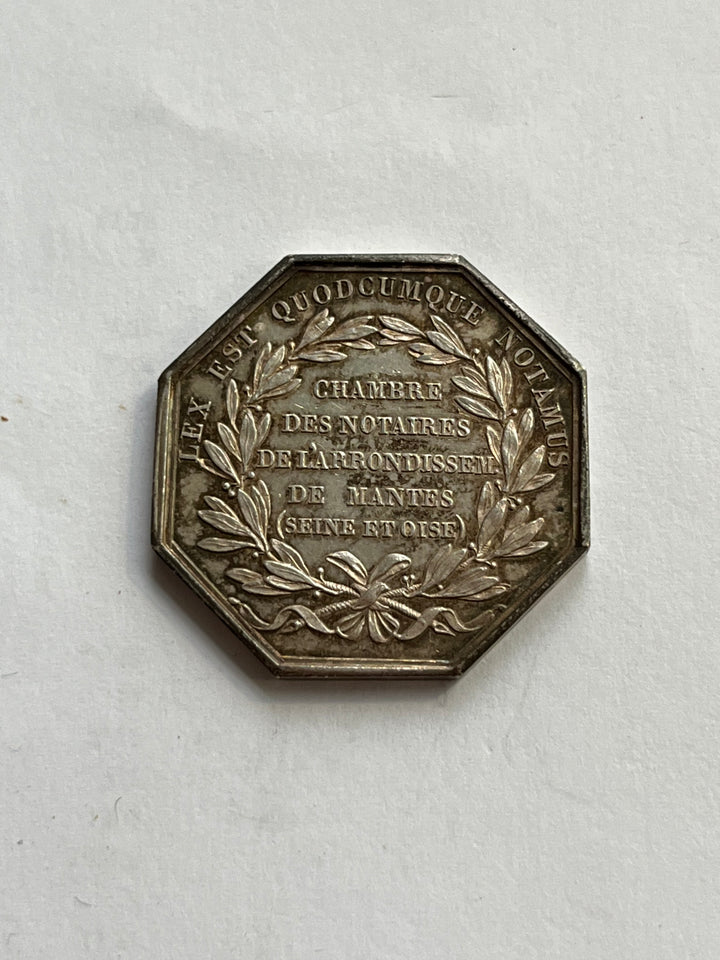 Silbertoken, Notare, Louis XVIII, Mantes
