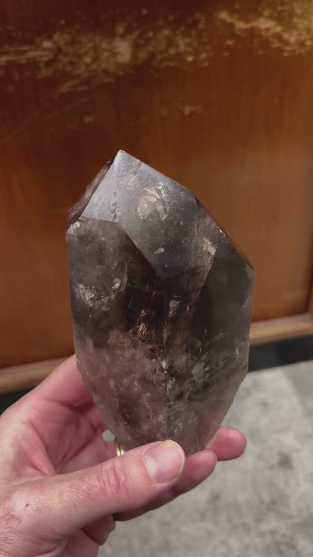 Cristal de Quartz fumé 848g