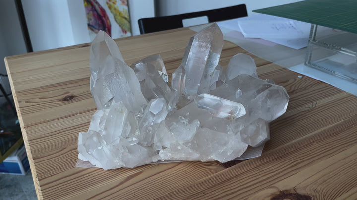 Große Trommel von Roche des Alpes Crystal 25 cm Frankreich