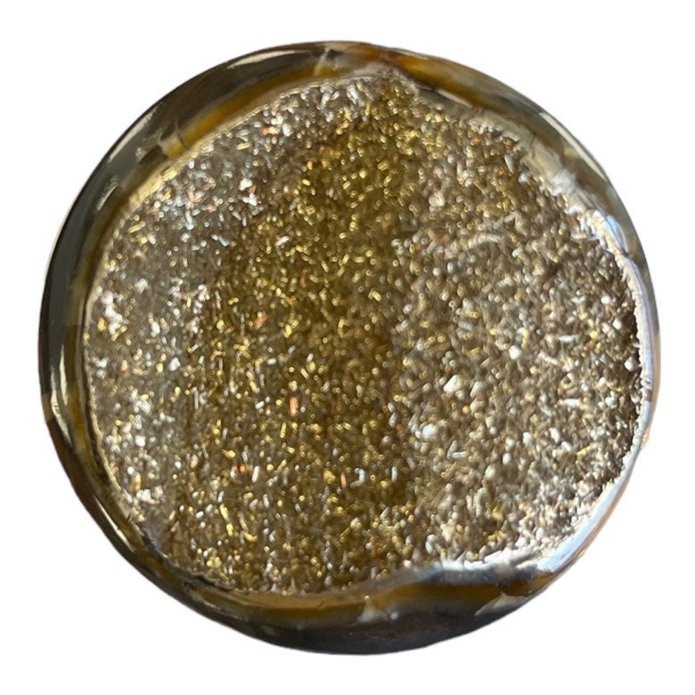 Ammonite pyritisée, AM_P008, taille cabochon, 44 x 44 x12mm; 32g;