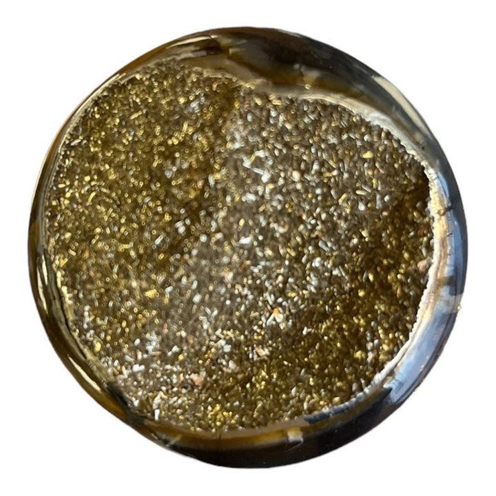 Ammonite pyritisée, AM_P008, taille cabochon, 44 x 44 x12mm; 32g;