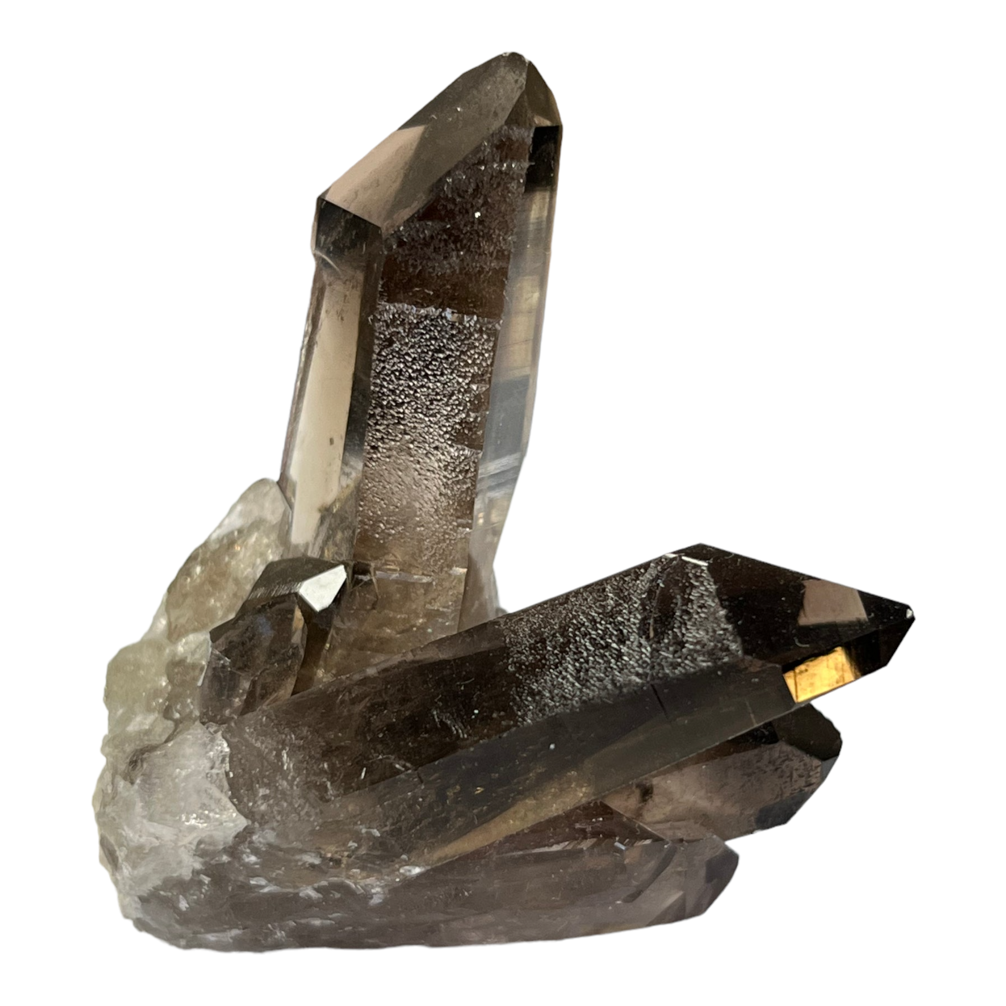 Cristaux de Quartz Fumé Origine Brésil 15 cm