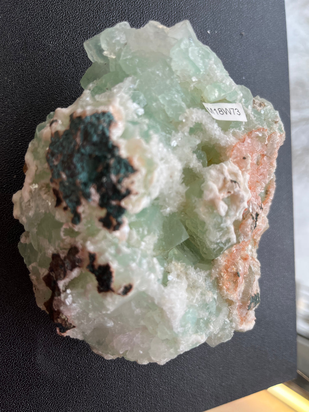 Fluorapophyllite Scolecite heulandite Inde M18W73
