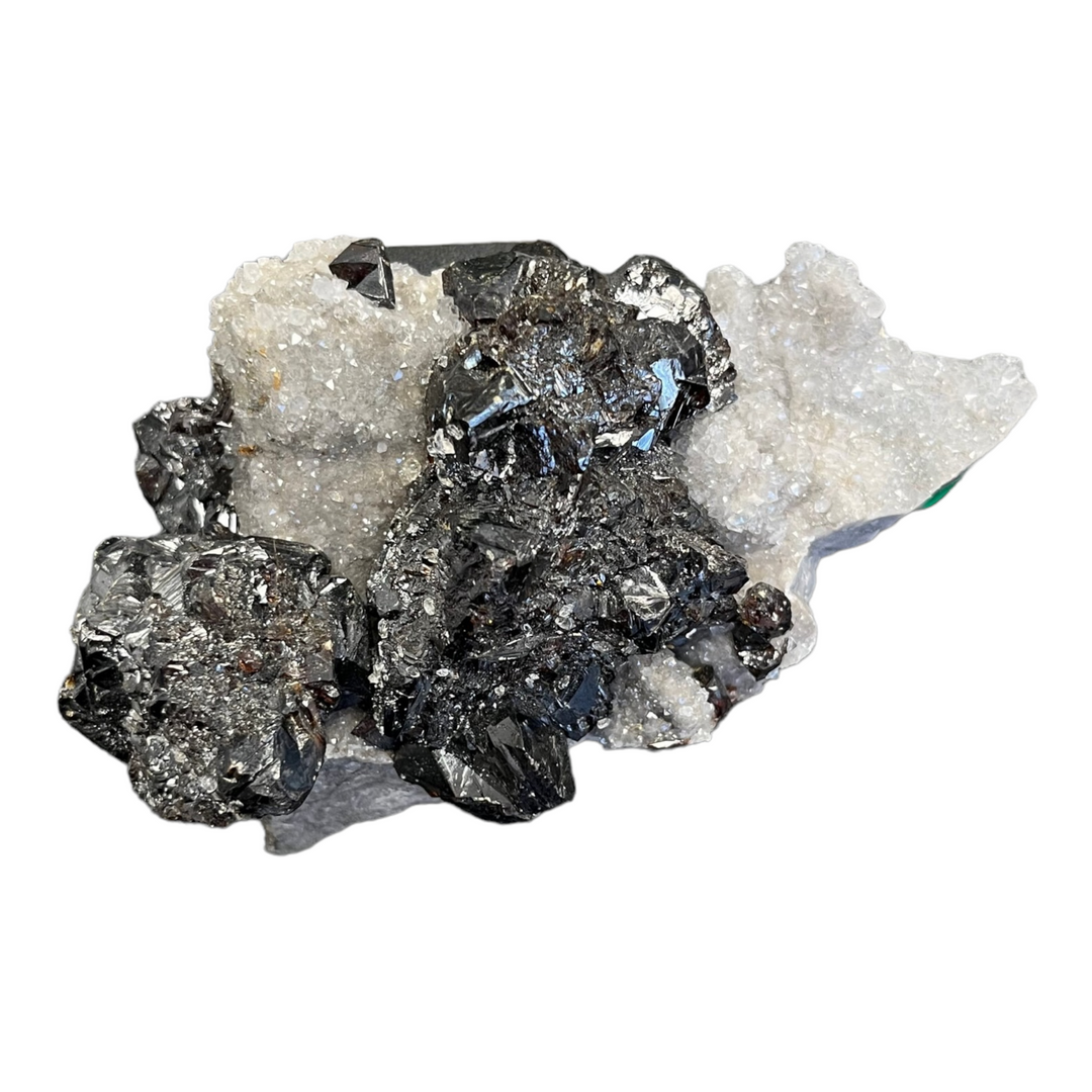 Sphalerite на Quartz Elmwood Mine Tennessee USA DR289