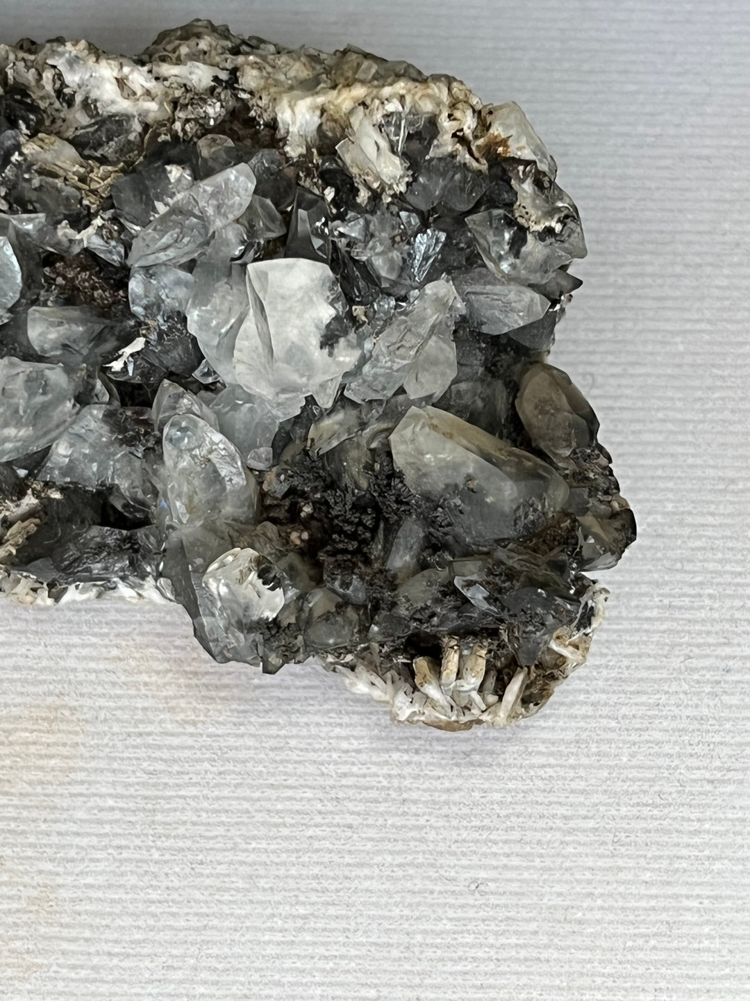 CALCITE dendrite manganeze Baryte Espagne M18W8