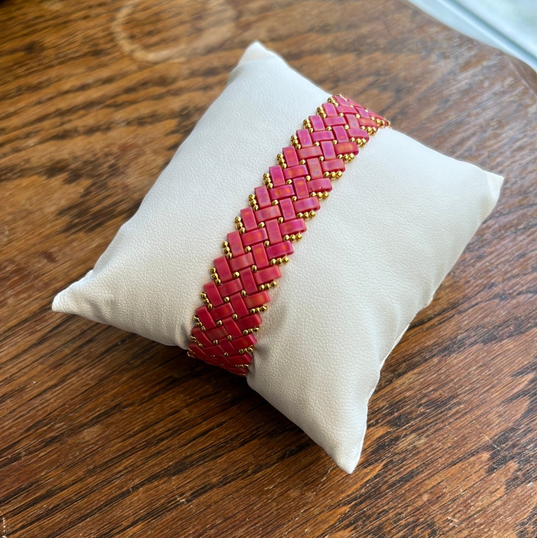 Bracelet V4 rouge matte
