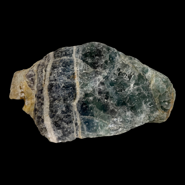 Fluorite arc en ciel mine de Maine Reclesnes France DR225