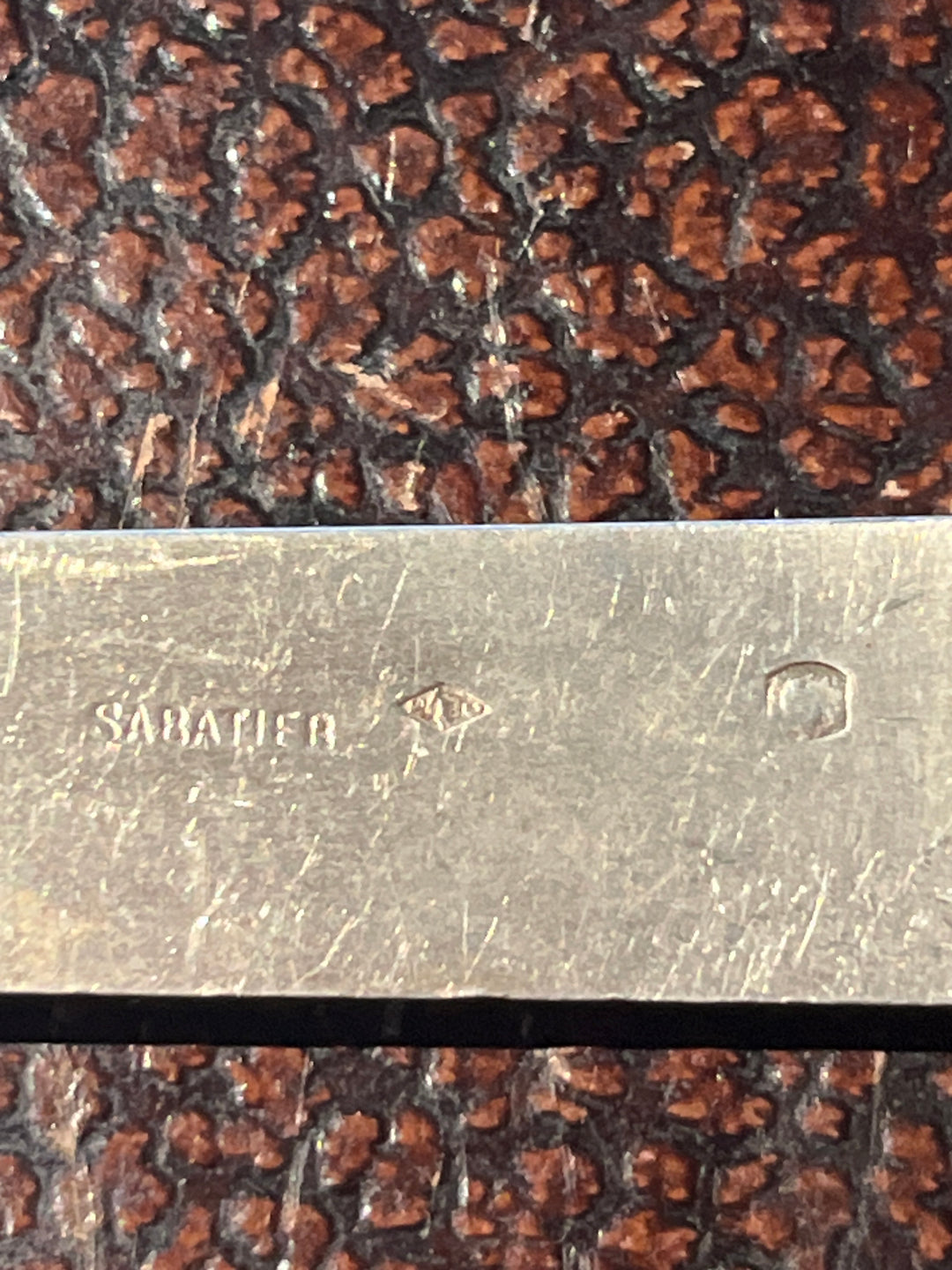 アイボリースリーブとシルバーブレードミネルバパンチの8サバティエデザートナイフ