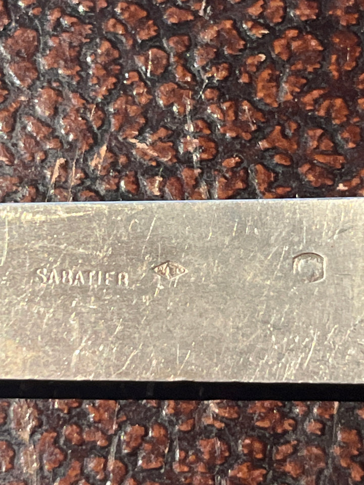 アイボリースリーブとシルバーブレードミネルバパンチの8サバティエデザートナイフ