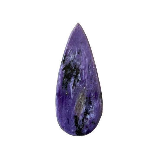 Charoite, CHR085, taille cabochon, 39x16x6 mm