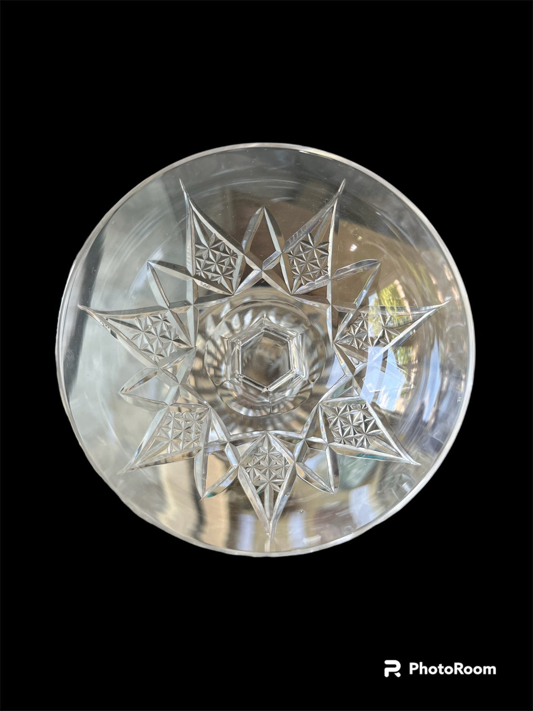 6 Crystal Lines Baccarat в шампанском Art Deco Model Epron