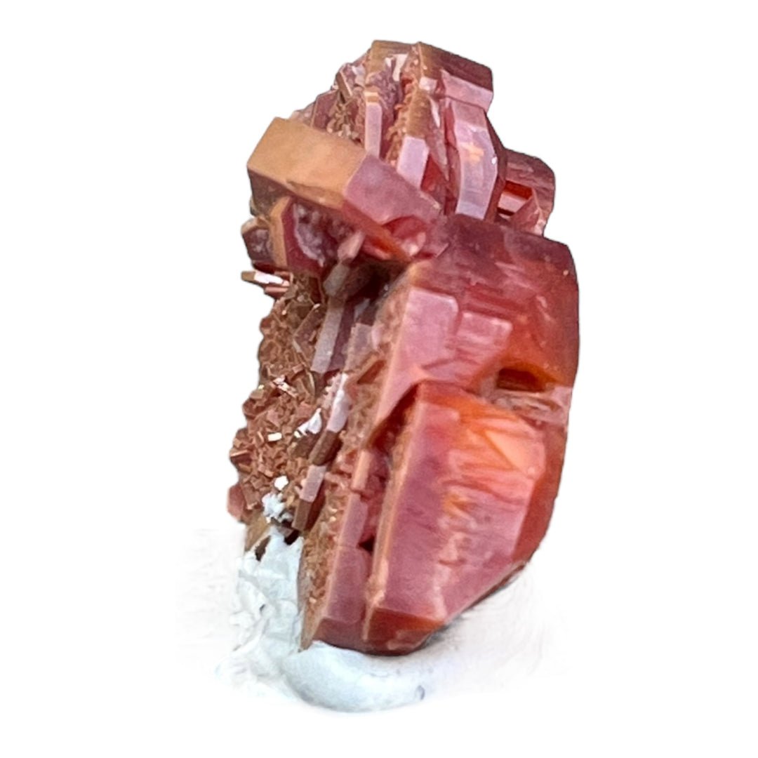 Vanadinite maclée rouge brun du Maroc